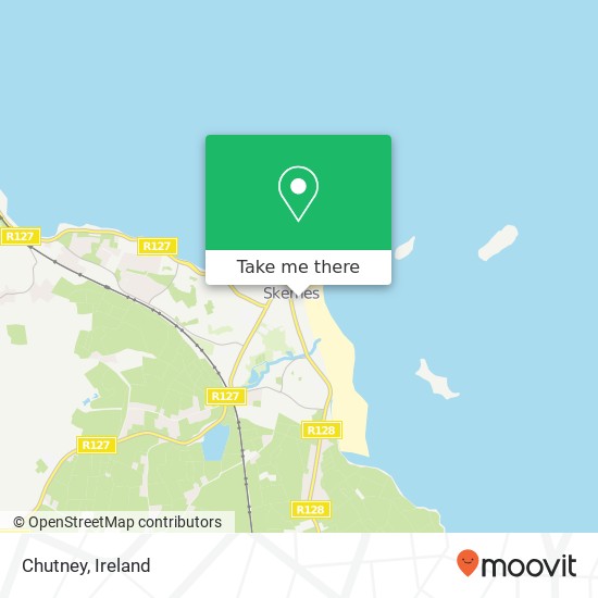 Chutney, South Strand Skerries, County Dublin map