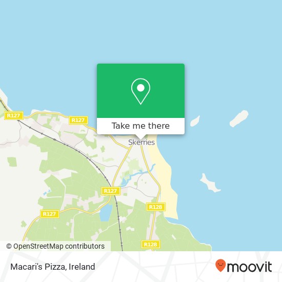 Macari's Pizza, 10 Strand Street Skerries, County Dublin map