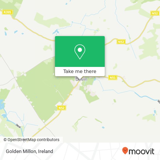 Golden Millon, Main Street Delvin, County Westmeath map