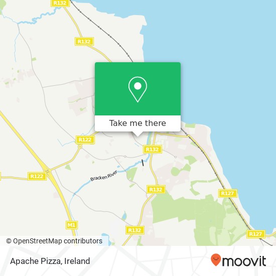 Apache Pizza, Dublin Street Balbriggan, County Dublin map