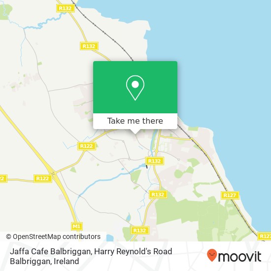 Jaffa Cafe Balbriggan, Harry Reynold's Road Balbriggan map