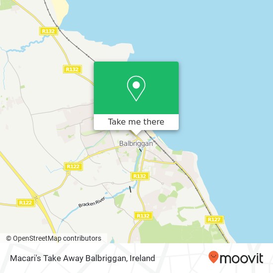 Macari's Take Away Balbriggan, Drogheda Street Balbriggan, County Dublin plan