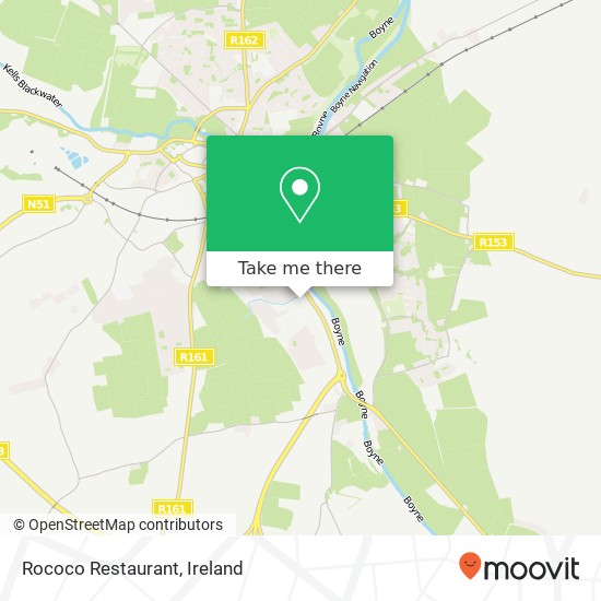 Rococo Restaurant, Nabhainn map
