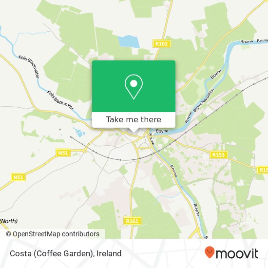 Costa (Coffee Garden), Kennedy Road Nabhainn map
