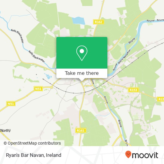 Ryan's Bar Navan, 22 Trimgate Street Nabhainn C15 C9YK map