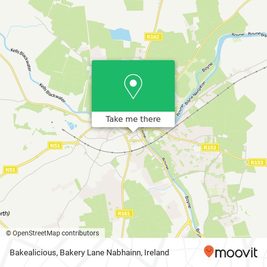 Bakealicious, Bakery Lane Nabhainn map
