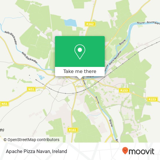 Apache Pizza Navan, 17 Market Square Navan, County Meath plan