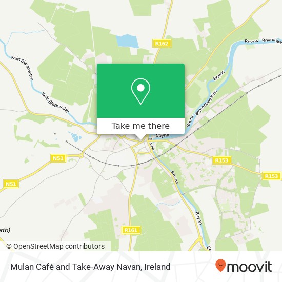 Mulan Café and Take-Away Navan, 2 Bóithrín Metges Nabhainn C15 ET78 map