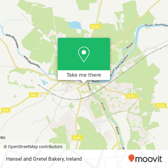 Hansel and Gretel Bakery, 1 Watergate Street Nabhainn C15 RW1E map