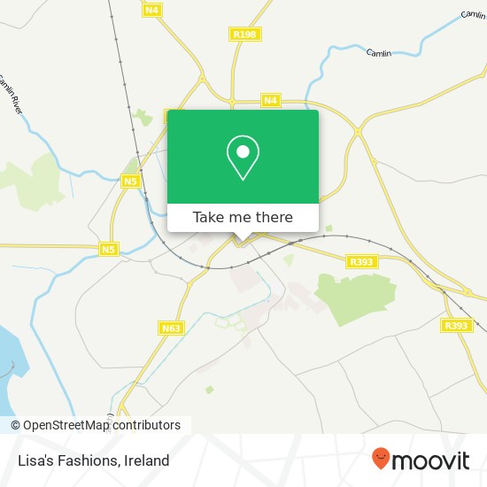 Lisa's Fashions, Longford, County Longford map