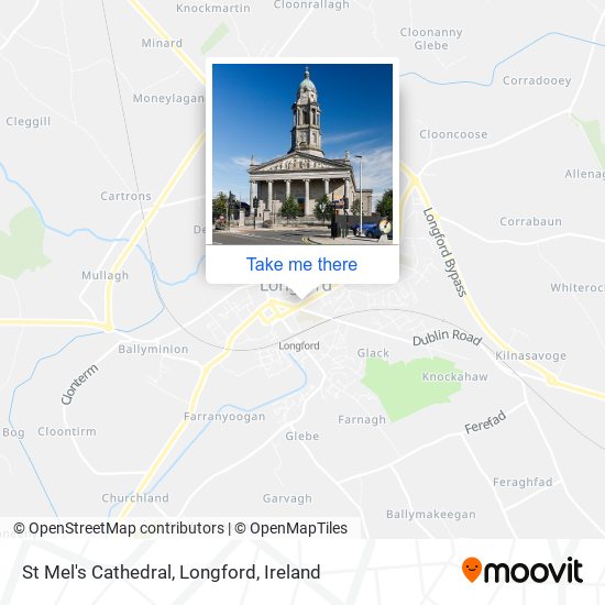 St Mel's Cathedral, Longford map