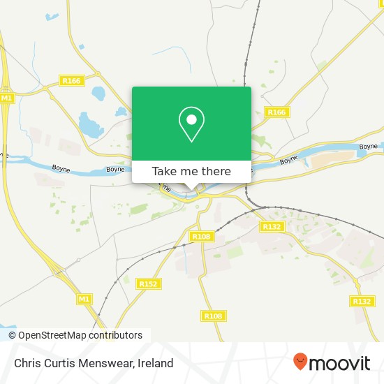 Chris Curtis Menswear, Dyer Street Drogheda, County Louth map