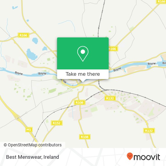 Best Menswear, Drogheda map