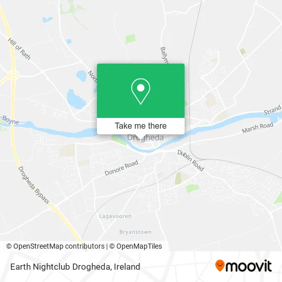 Earth Nightclub Drogheda map
