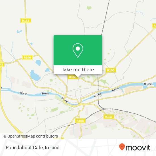 Roundabout Cafe, Cross Lane Drogheda map