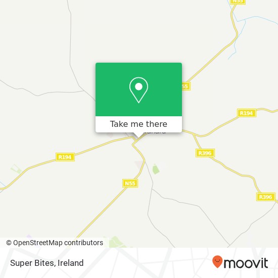 Super Bites, Main Street Granard, County Longford map