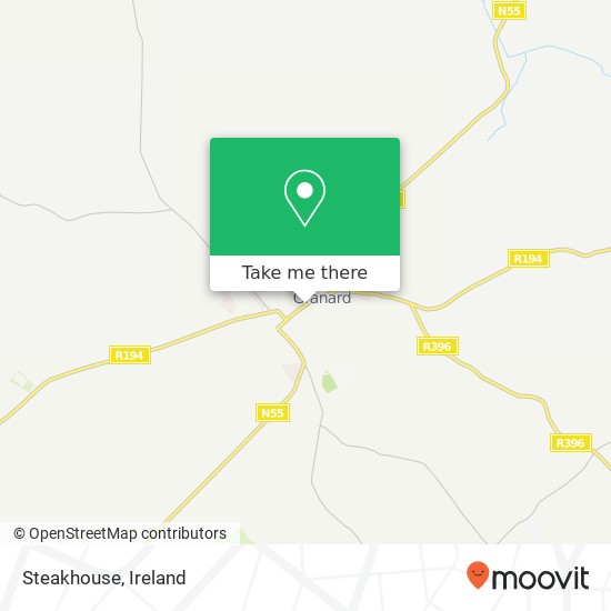 Steakhouse, Barrack Street Granard, County Longford map