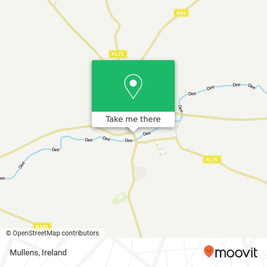 Mullens, Castle Street Ardee, County Louth map