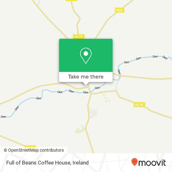 Full of Beans Coffee House, Ash Walk Ardee A92 H6F3 map