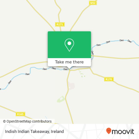 Indish Indian Takeaway, Bridge Street Ardee map