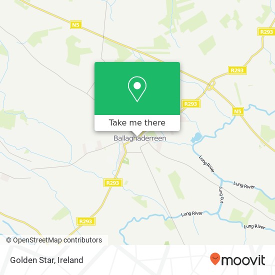 Golden Star, Main Street Ballaghaderreen, County Roscommon map