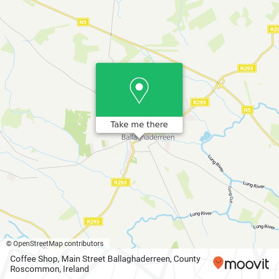 Coffee Shop, Main Street Ballaghaderreen, County Roscommon map