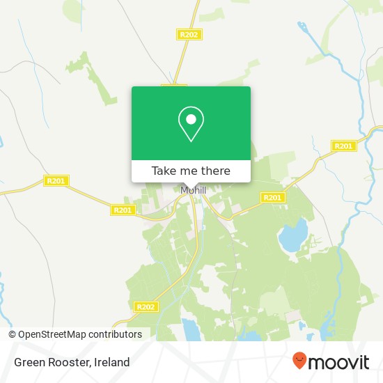 Green Rooster, Main Street Mohill, County Leitrim map