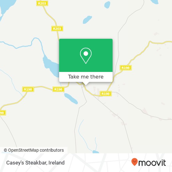 Casey's Steakbar, Main Street Arvagh map