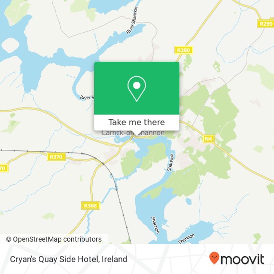 Cryan's Quay Side Hotel, Dublin Road Carrick-on-Shannon, County Leitrim plan