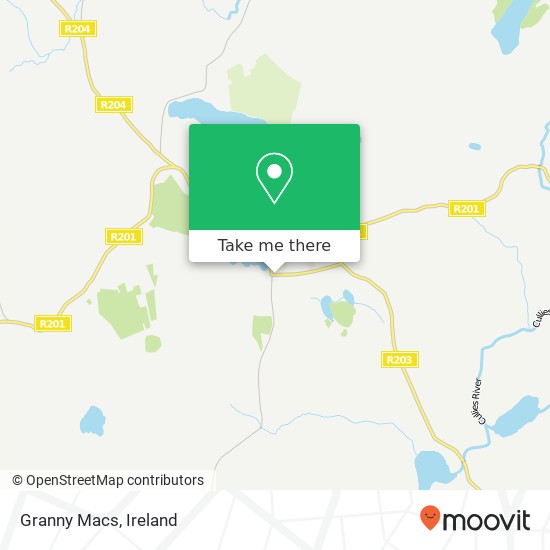 Granny Macs, Main Street Carrigallen, County Leitrim plan