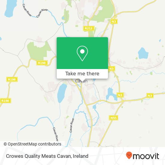 Crowes Quality Meats Cavan, Main Street Cavan plan