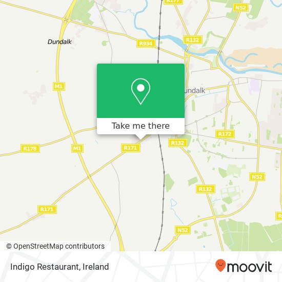 Indigo Restaurant, Ardee Road Dundalk map