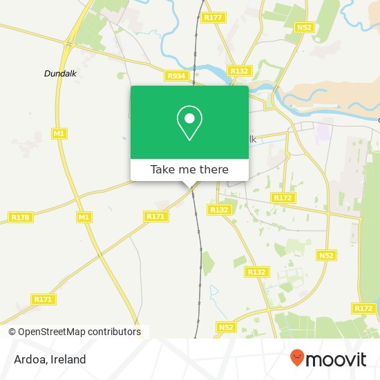 Ardoa, Ardee Road Dundalk map