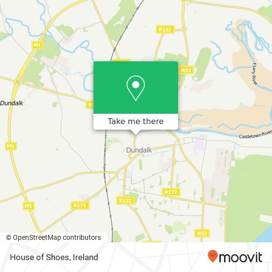 House of Shoes, Clanbrassil Street Dundalk, County Louth map