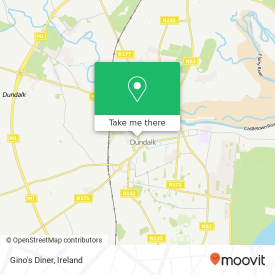 Gino's Diner, 88 Clanbrassil Street Dundalk A91 YW59 map