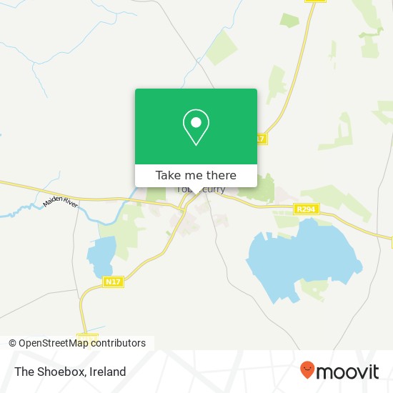 The Shoebox, R294 Tubbercurry, County Sligo map