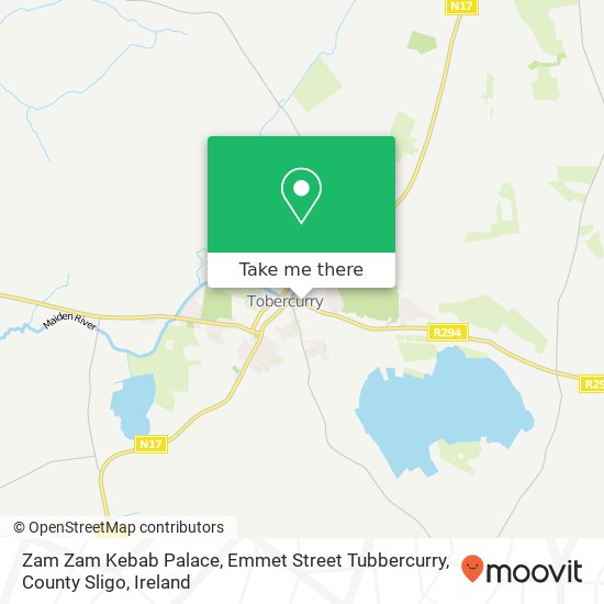 Zam Zam Kebab Palace, Emmet Street Tubbercurry, County Sligo plan