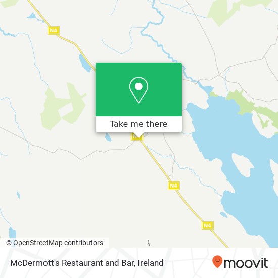 McDermott's Restaurant and Bar, N4 Cleavry map