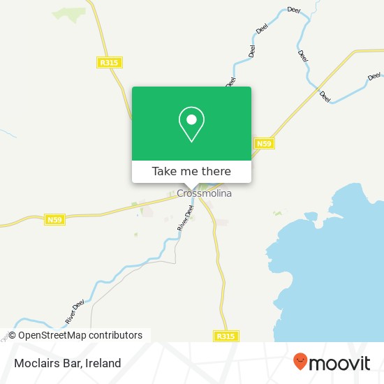 Moclairs Bar map