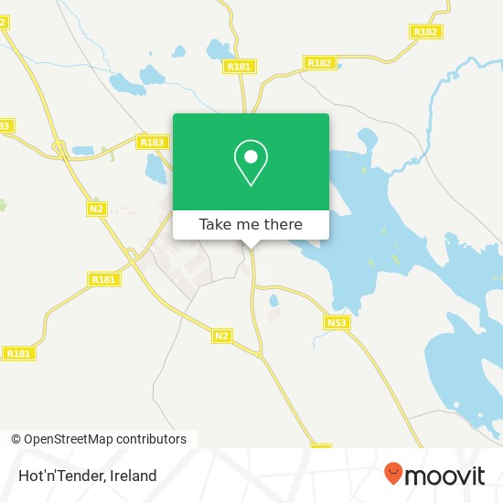 Hot'n'Tender, Dublin Road Castleblayney, County Monaghan plan