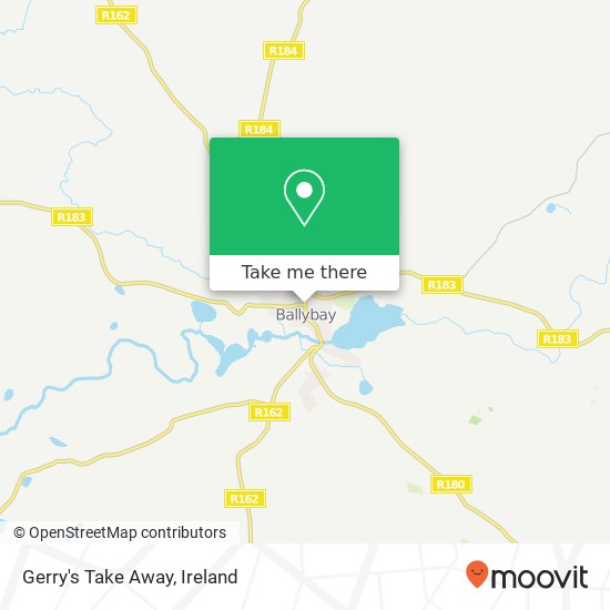 Gerry's Take Away, Main Street Ballybay, County Monaghan map