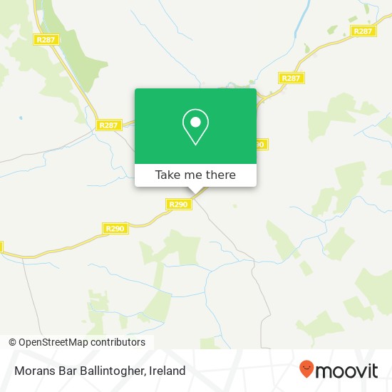 Morans Bar Ballintogher map