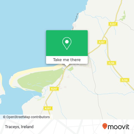 Traceys, Main Street Inishcrone, County Sligo map