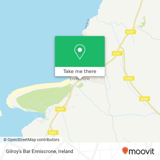 Gilroy's Bar Enniscrone map