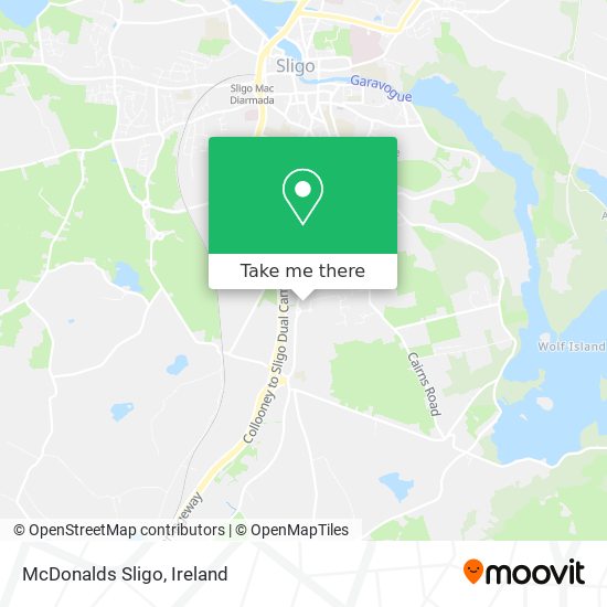 McDonalds Sligo map