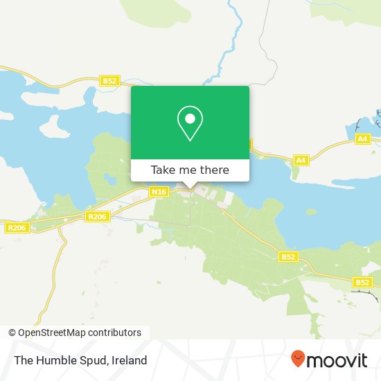 The Humble Spud, Main Street Blacklion, County Cavan map