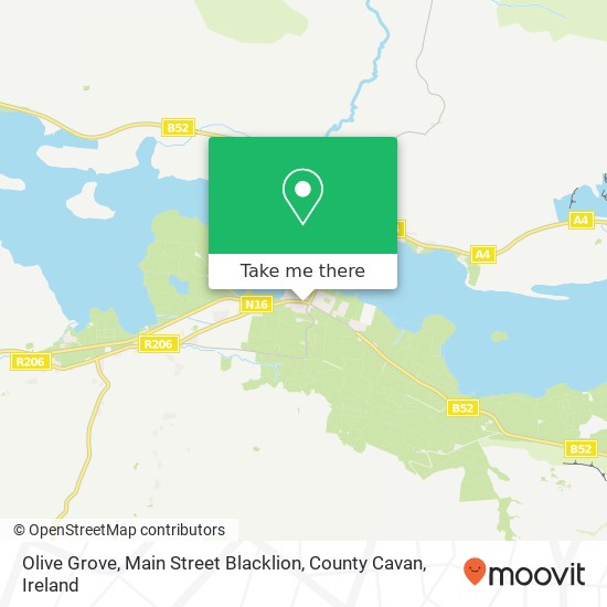 Olive Grove, Main Street Blacklion, County Cavan map