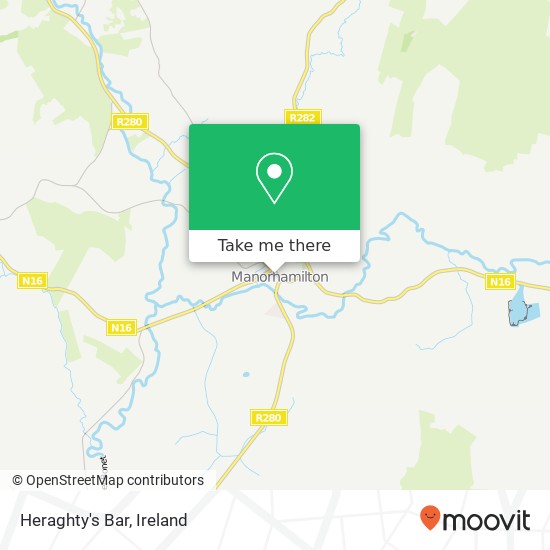 Heraghty's Bar map