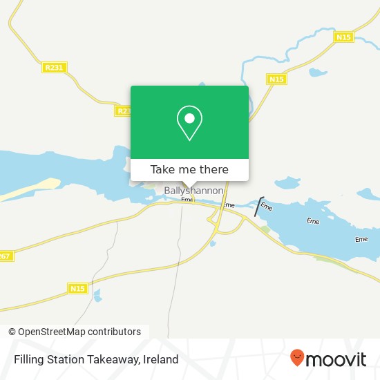 Filling Station Takeaway, Castle Street Ballyshannon, County Donegal plan