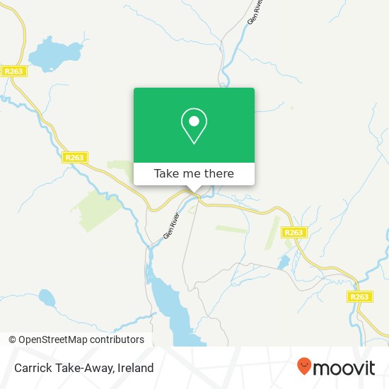 Carrick Take-Away, R263 Carrick, County Donegal map